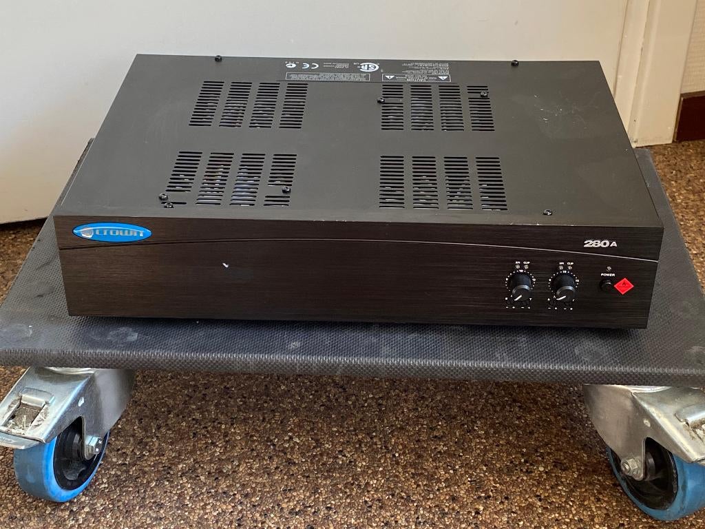 100V systeem Crown 280a & Klein Hummel LTA-30, Ophalen, Gebruikt, Audio