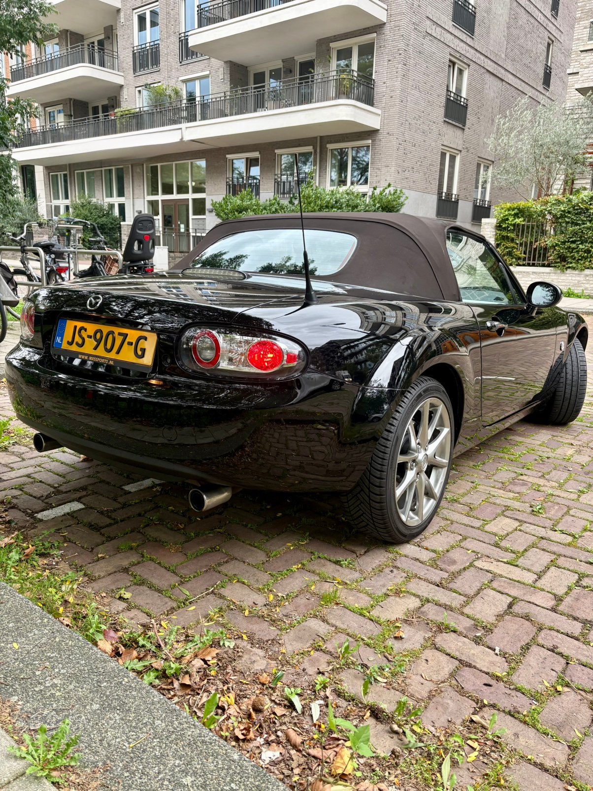 Mazda MX-5 NC 1.8 | Exclusive Niseko | 2008 | Zwart, Auto's, Achterwielaandrijving, 4 cilinders, Cabriolet, Bruin