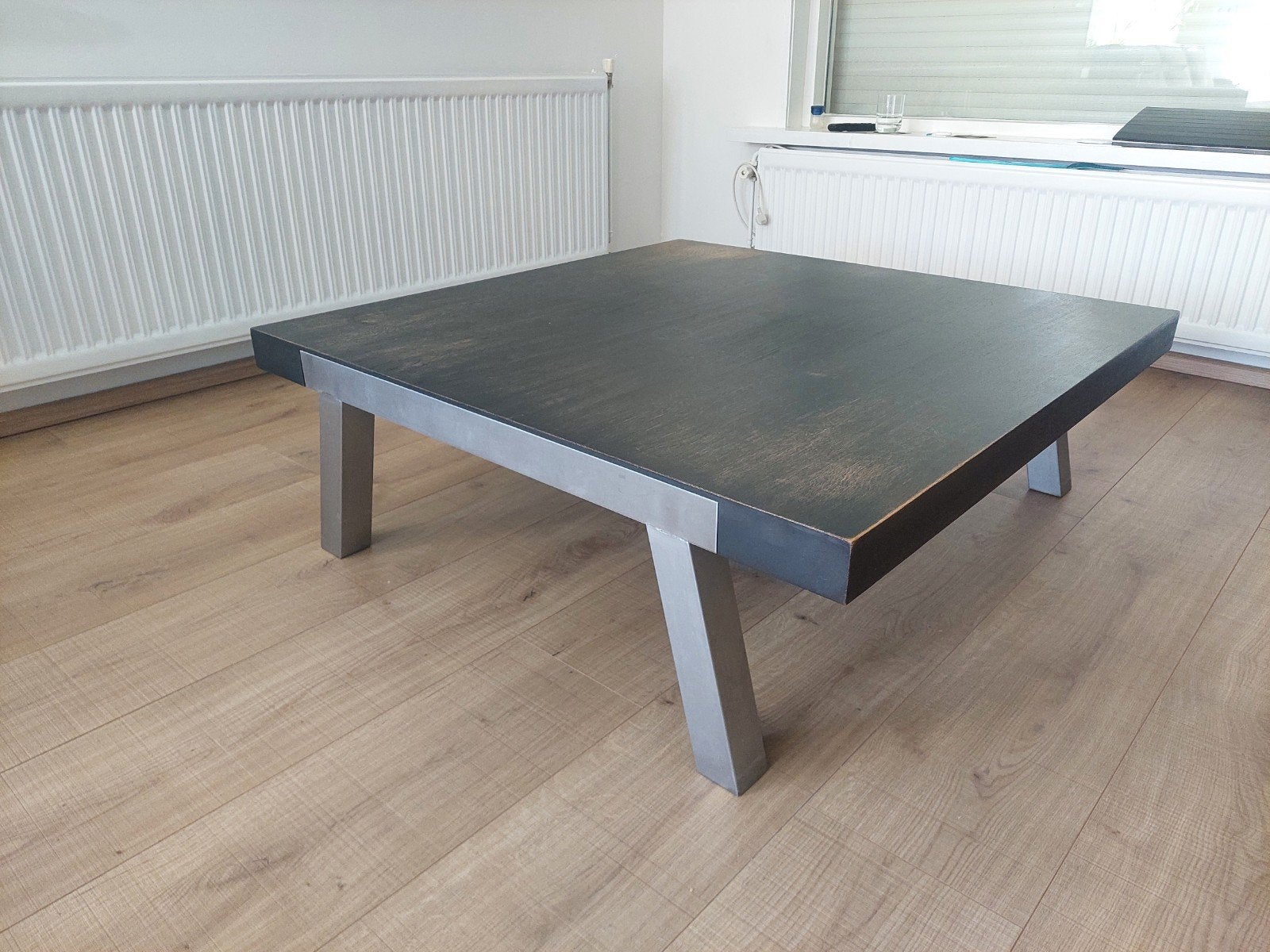 Grote sterke salontafel, Huis en Inrichting, Ophalen, Gebruikt, 100 tot 150 cm, 100 tot 150 cm
