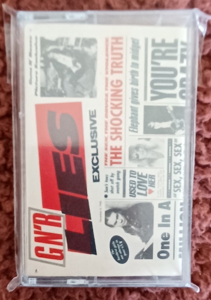 Cassette// GUNS N' ROSES// G N ' R Lies// 1988 //, Cd's en Dvd's, Cassettebandjes, Gebruikt, Pop, 1 bandje, Verzenden