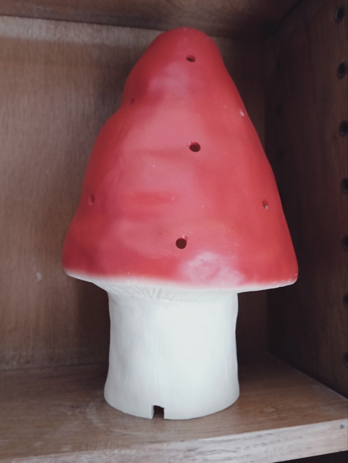 Leuke paddenstoel lamp (zonder lichtsnoer), Gebruikt, Geen, Ophalen of Verzenden, Rood