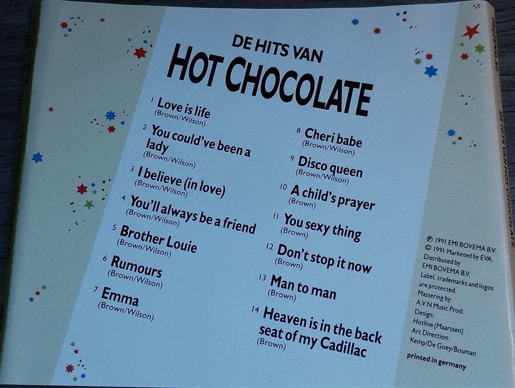 Hot Chocolate - De Hits Van [Prijzenslag], Ophalen of Verzenden, Zo goed als nieuw