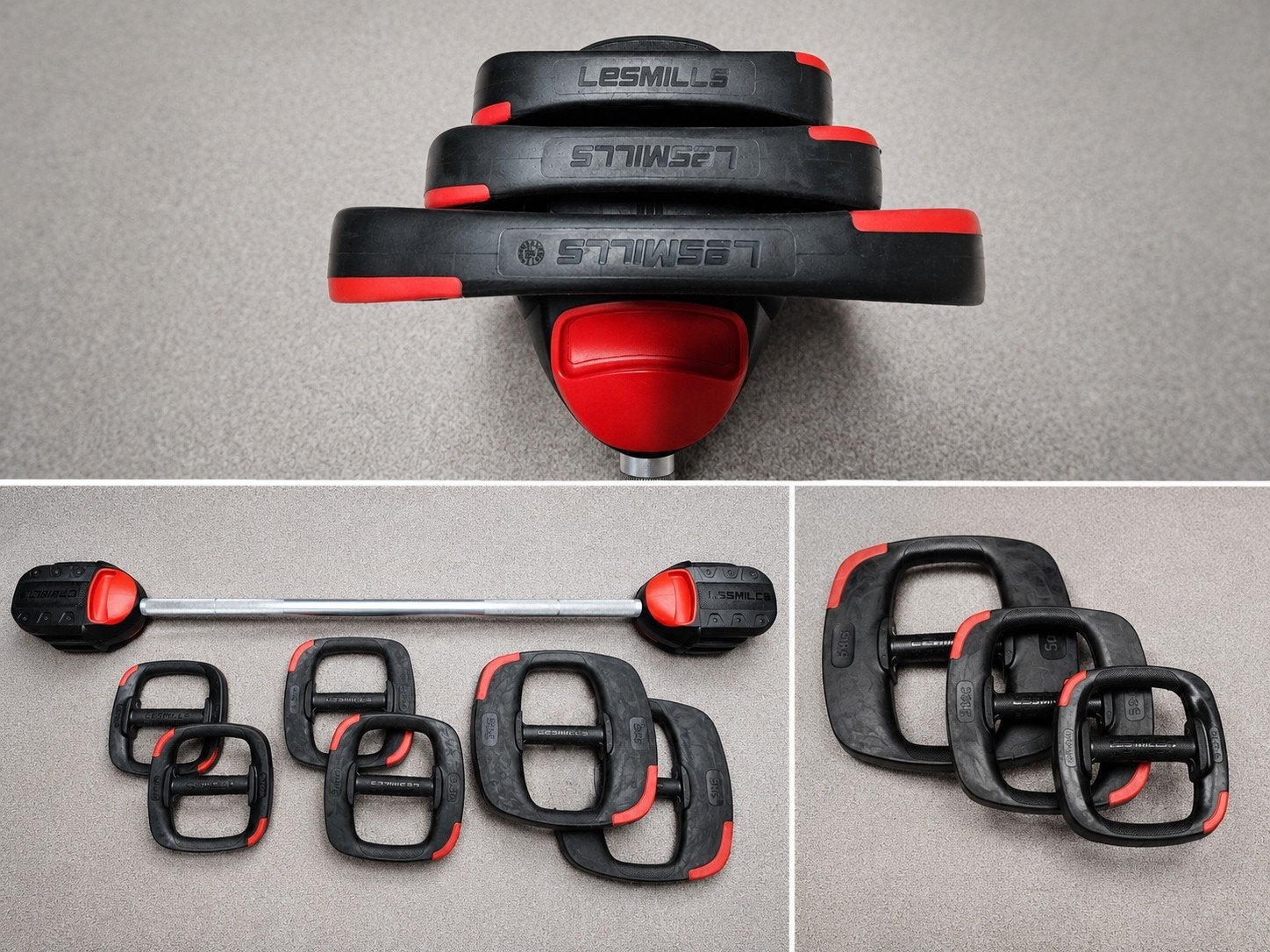 Les Mills Smartbar 2.0 Set met gewichten, Sport en Fitness, Ophalen of Verzenden, Gebruikt, Rug, Halterset