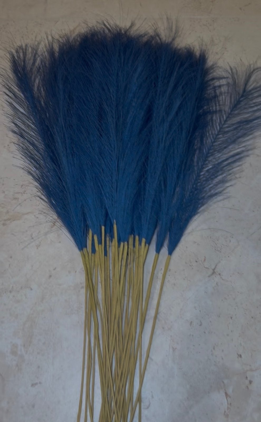 Grote Partij Luxe Donkerblauw Kunst Pampasgras, Huis en Inrichting, Woonaccessoires | Droogbloemen, Ophalen of Verzenden, Zo goed als nieuw