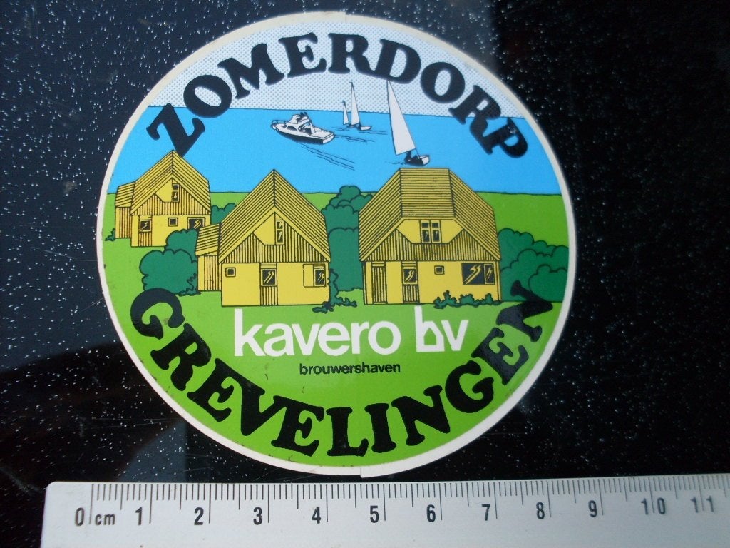 sticker zomerdorp grevelingen kavero brouwershaven, Verzenden, Zo goed als nieuw, Bedrijf of Vereniging