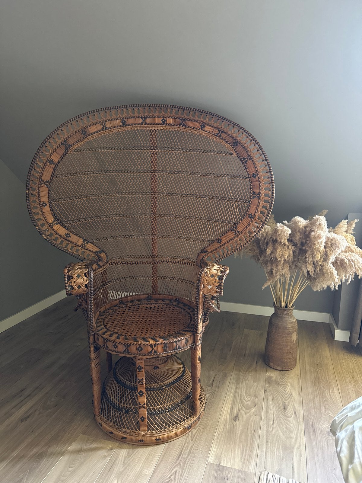 Grote rotan pauwenstoel - Ibiza/Boho stijl, Ophalen