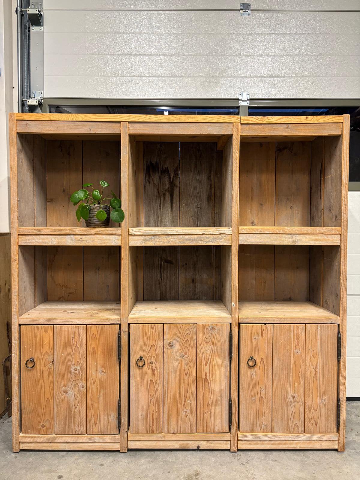 Landelijke steigerhouten kast wandkast dressoir opbergkast, Huis en Inrichting, Kasten | Boekenkasten, Ophalen, 100 tot 150 cm