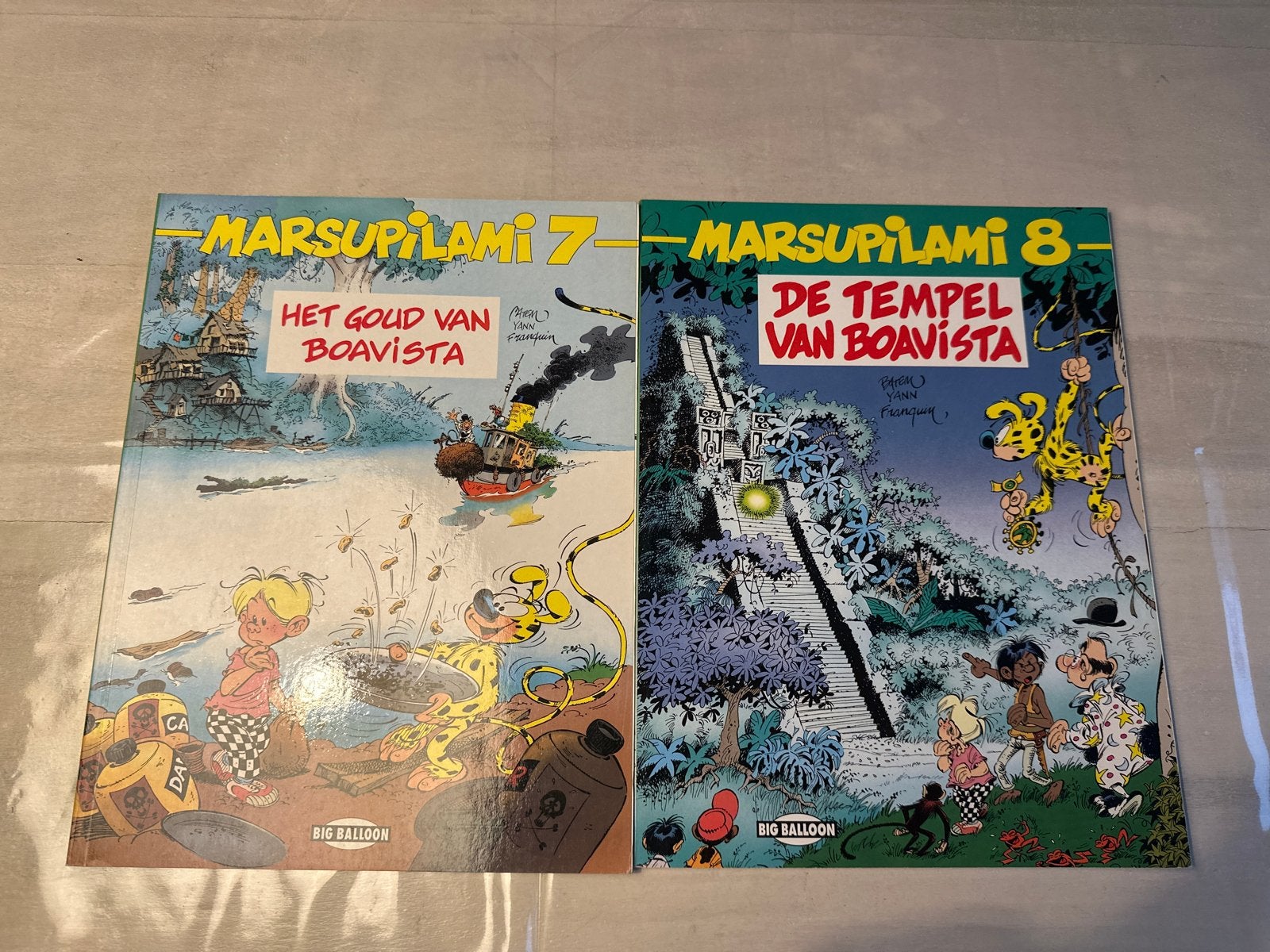 Marsupilami 7 & 8: Het Goud van Boavista & De Tempel van Boa, Boeken, Meerdere stripboeken, Ophalen of Verzenden, Zo goed als nieuw