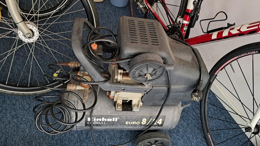 Einhell Global Euro 8/24 Compressor - Goed Functionerend, Doe-het-zelf en Verbouw, Gebruikt, 6 tot 10 bar, Ophalen of Verzenden