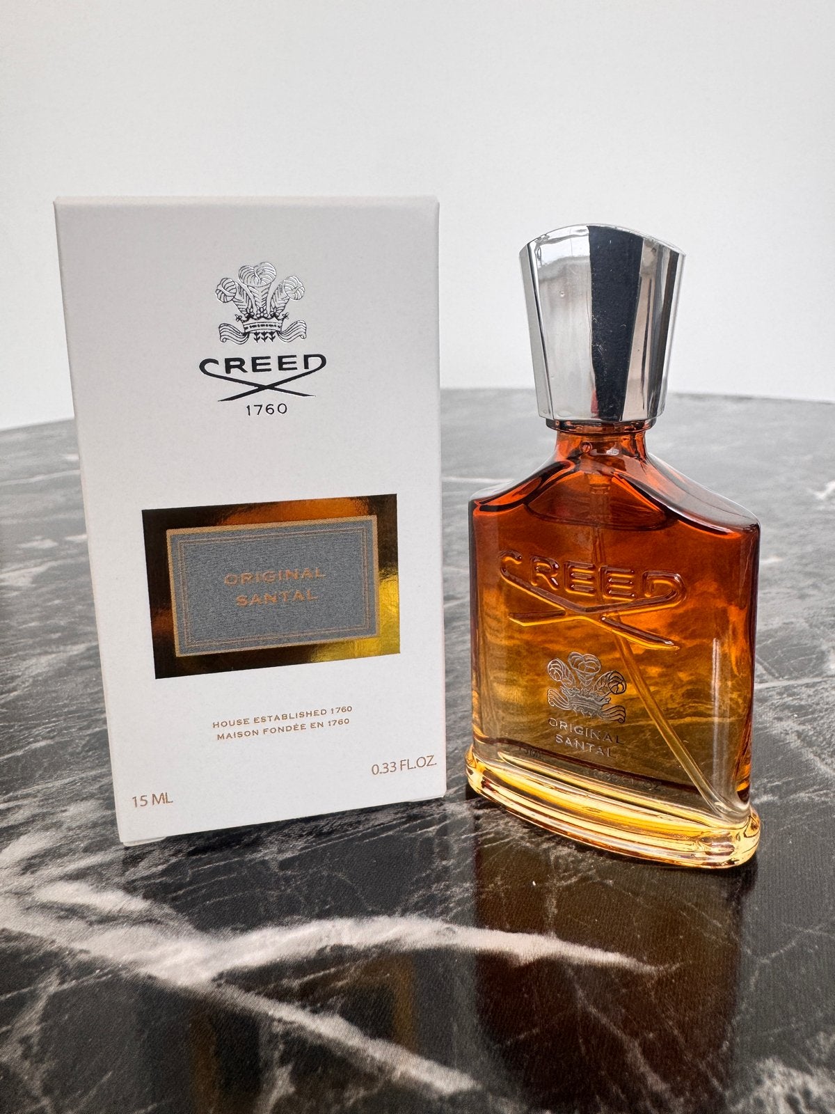 Creed Original Santal 15 ml Miniatuur Mini Eau de Parfum, Sieraden, Tassen en Uiterlijk, Uiterlijk | Parfum, Ophalen of Verzenden