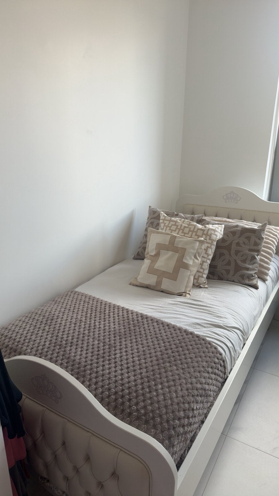 Prinsessen bed, Huis en Inrichting, Slaapkamer | Bedden, Gebruikt, Eenpersoons, Wit, Prinsessen