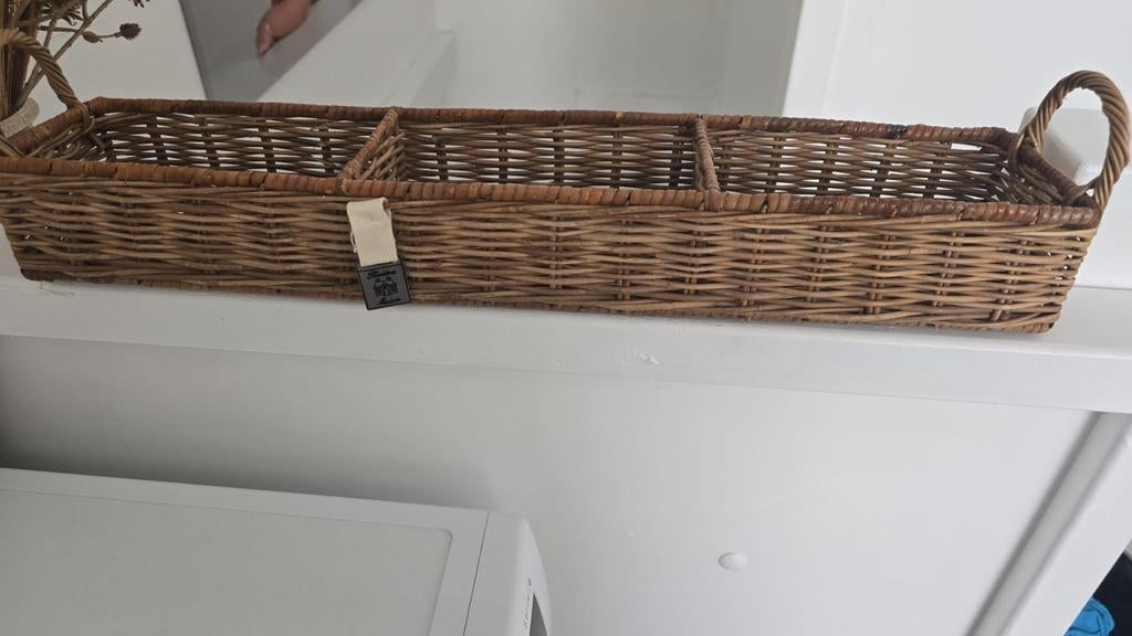 Riviera Maison mand, Ophalen, Rond, Hout