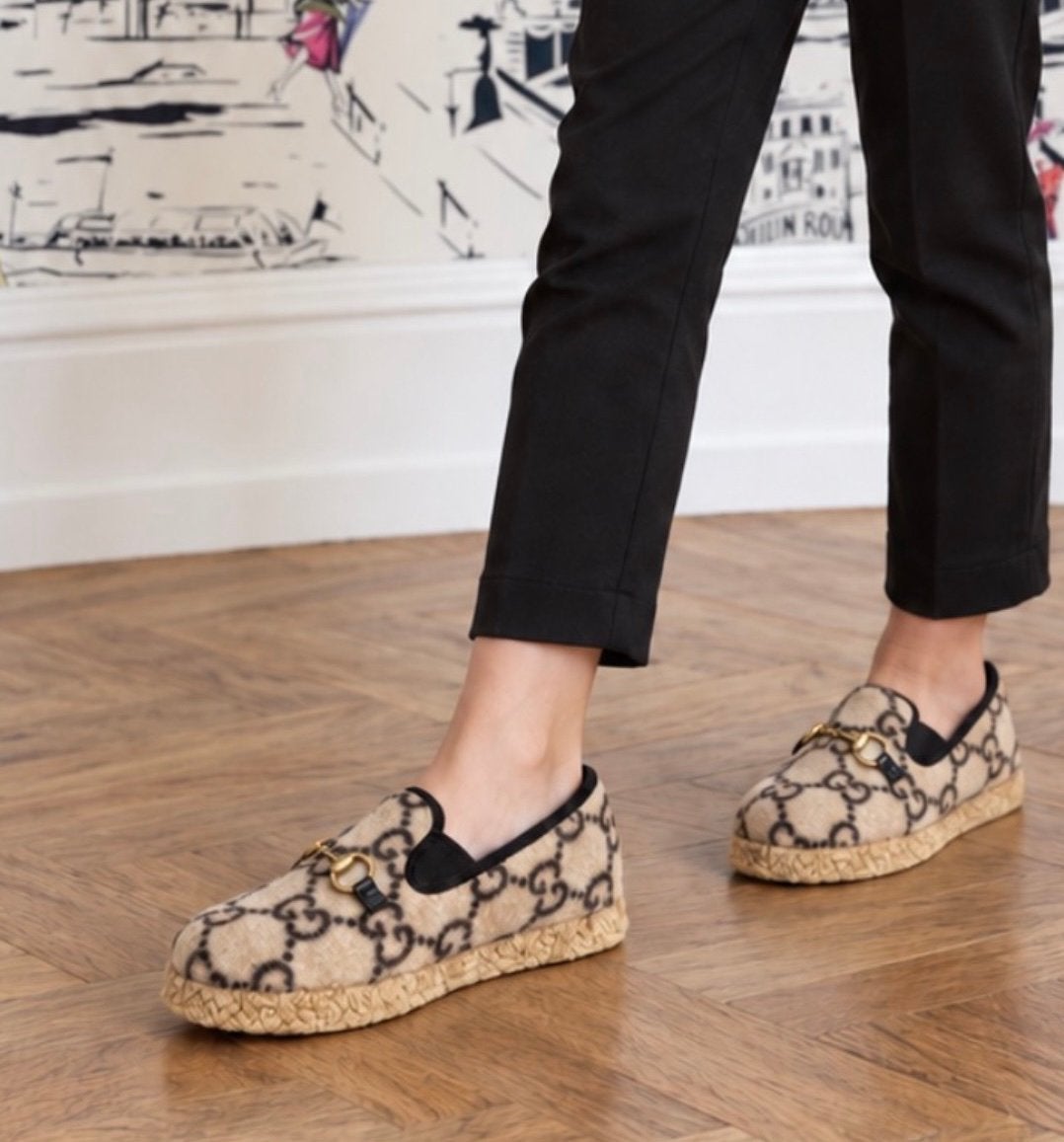 Gucci kids GG wollen loafers schoenen maat 32 NIEUW