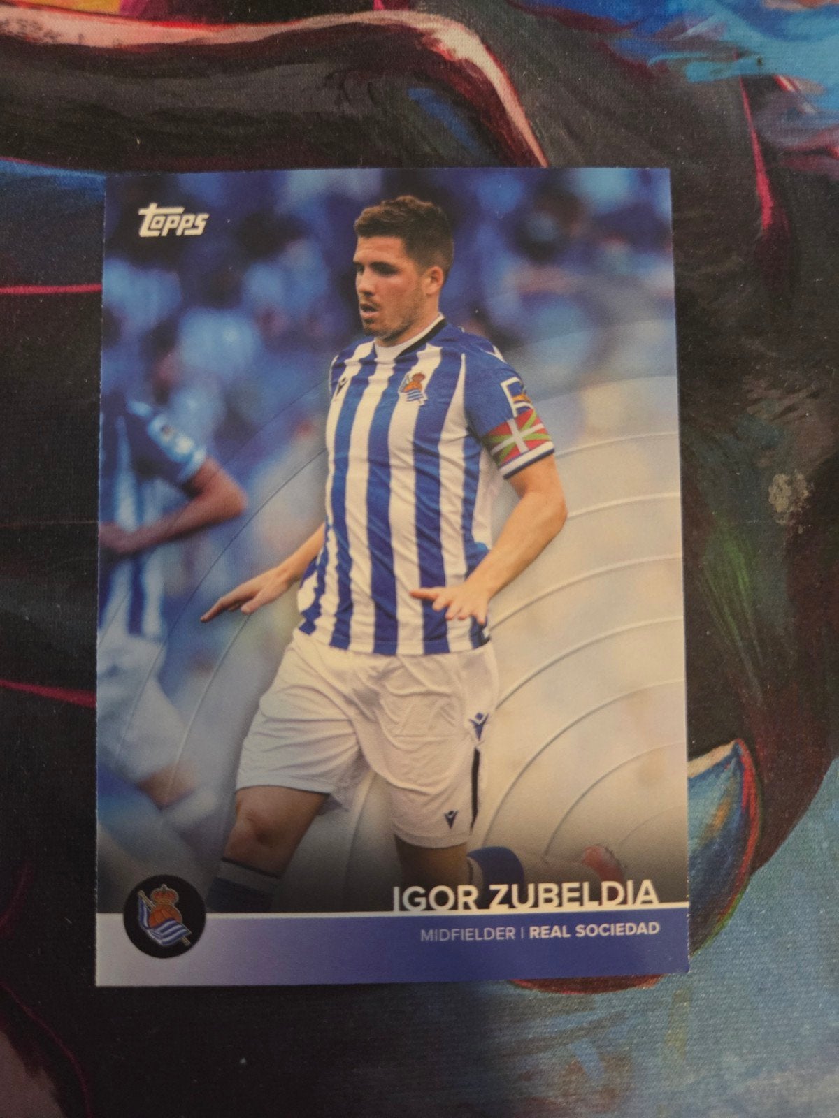 Topps Igor Zubeldia Voetbalkaart - Real Sociedad, Ophalen of Verzenden