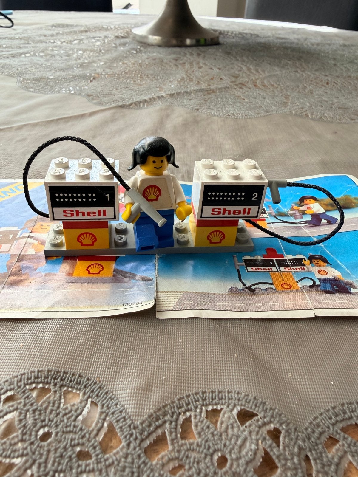 Lego Legoland Shell Tankstation 6610 met minifiguur, Kinderen en Baby's, Speelgoed | Duplo en Lego, Gebruikt, Lego, Ophalen of Verzenden