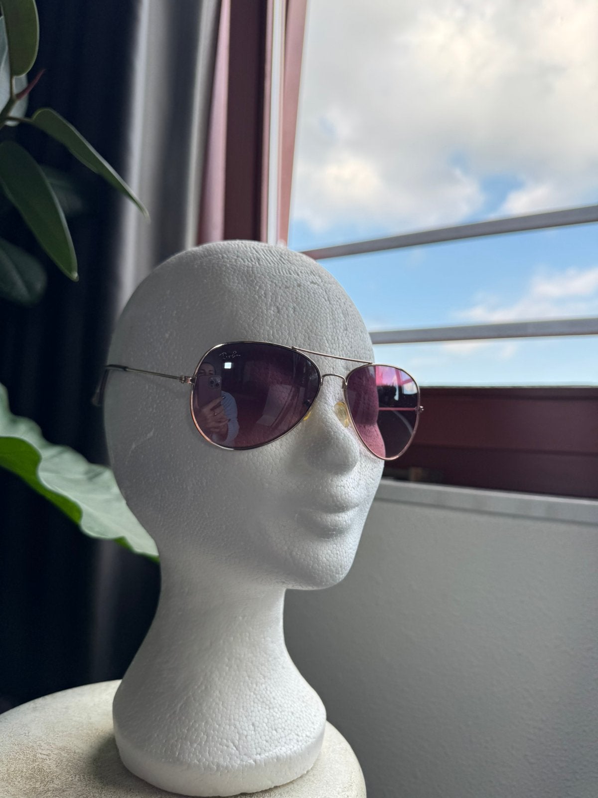 Vintage Ray Ban aviator, Verzenden, Zo goed als nieuw, Groen, Ray-Ban