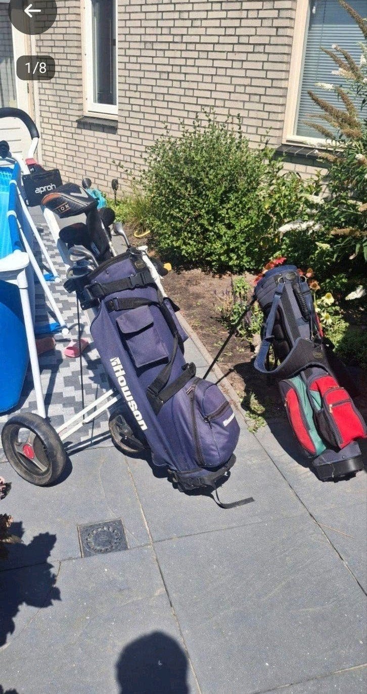 Complete dames golfset PENN met HOWSON tas en APRON trolly, Ophalen, Gebruikt, Set