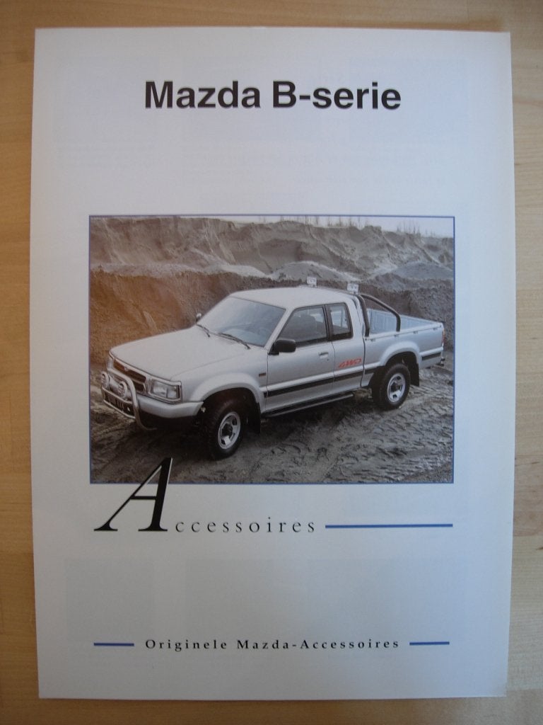Mazda B-Serie Accessoires Brochure 1998 – Pick-Up Pickup, Mazda, Ophalen of Verzenden, Zo goed als nieuw, Mazda