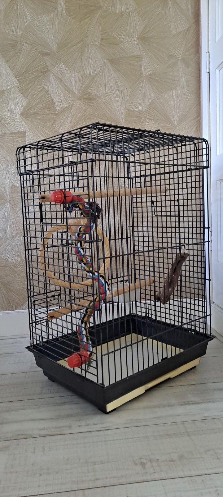kooi papegaai 80x50x40, Dieren en Toebehoren, Ophalen, Gebruikt, Metaal, Vogelkooi