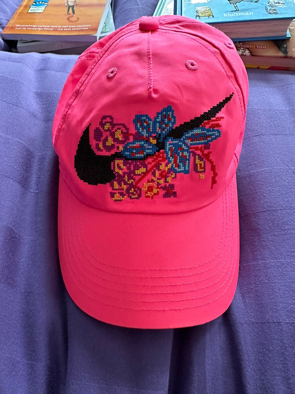 Nike pet meisje felroze mt 134/140, Kinderen en Baby's, Kinderkleding | Petten en Hoeden, 134 t/m 140, Meisje, Ophalen of Verzenden