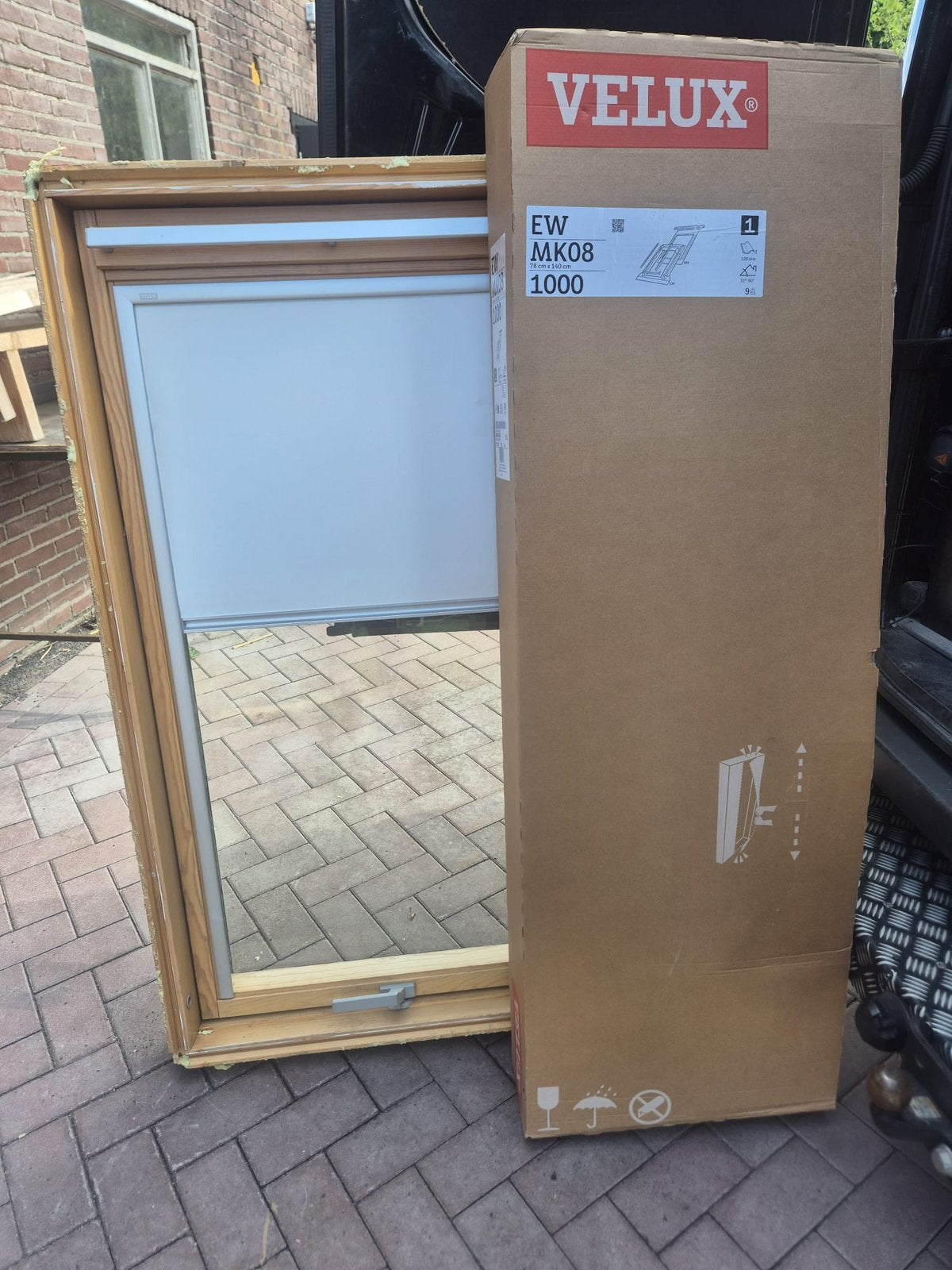 Velux dakraam GHL 308, Doe-het-zelf en Verbouw, Glas en Ramen, Ophalen, Minder dan 80 cm, 120 tot 160 cm, Zo goed als nieuw