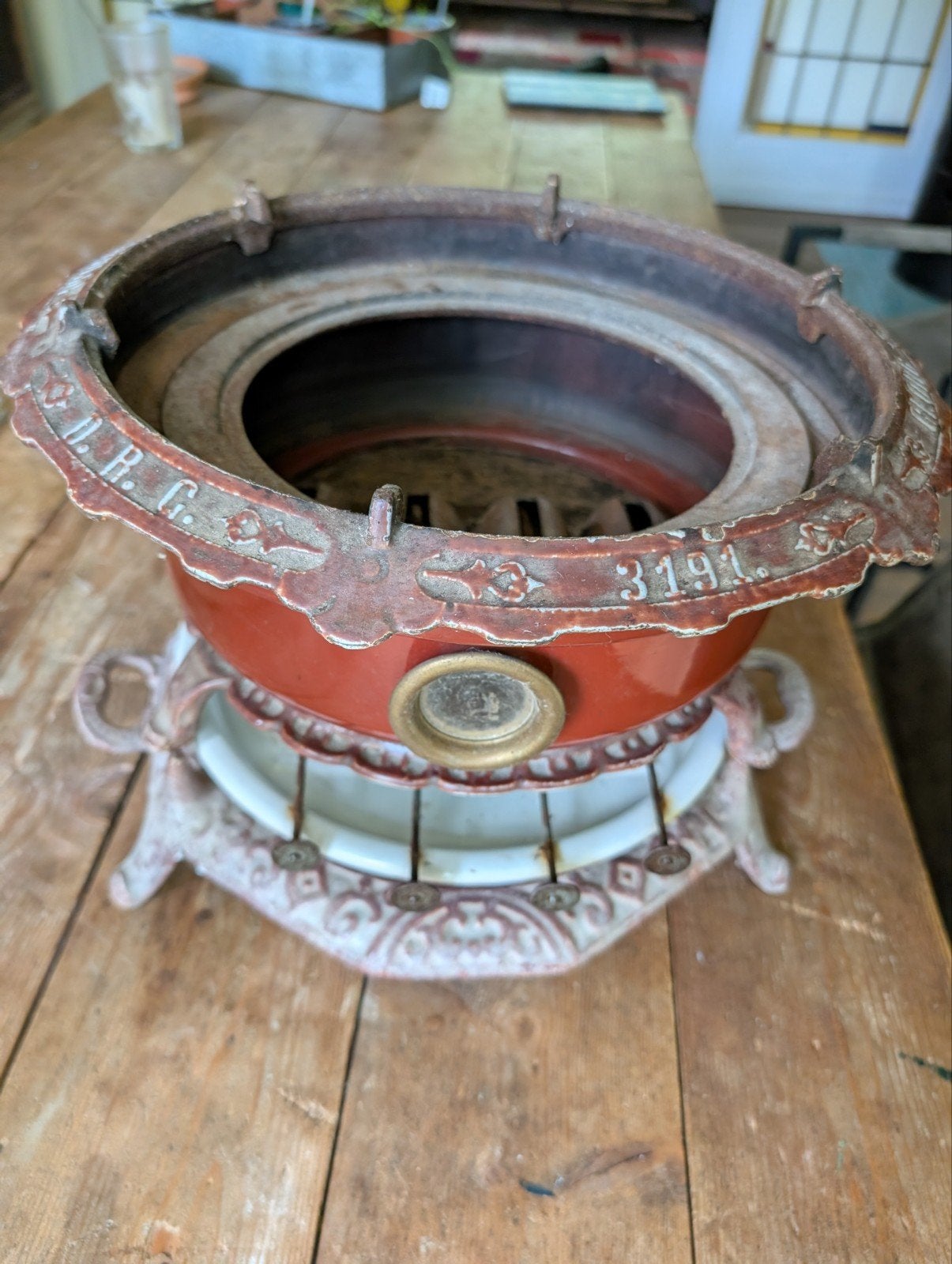 Prachtig Antiek Georg Haller Petroleumstel (Model 3191) – 4, Antiek en Kunst, Antiek | Emaille, Ophalen of Verzenden
