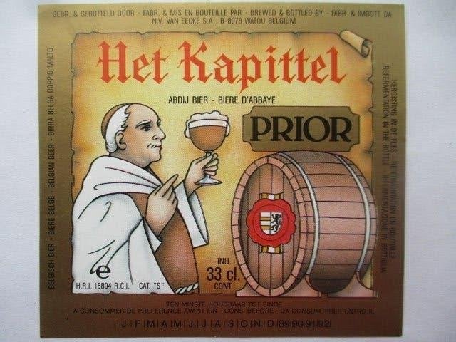 bieretiket Belgie 1-8 (2i) v eecke, Ophalen of Verzenden, Nieuw, Overige typen, Overige merken