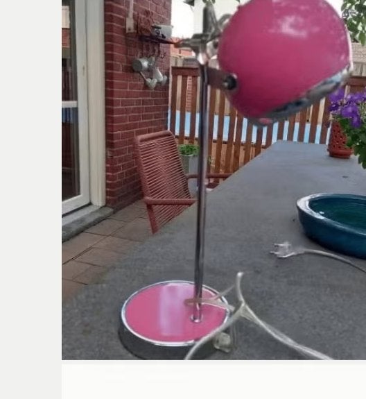 Vintage Oogbol lamp, Ophalen of Verzenden, Vintage