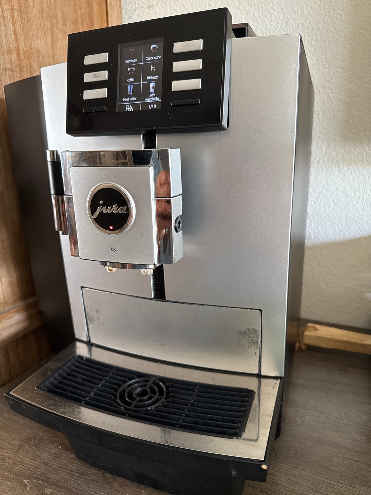 Jura X8 Koffiemachine - Goed onderhouden, Ophalen, Gebruikt, Koffiemachine, Koffiebonen