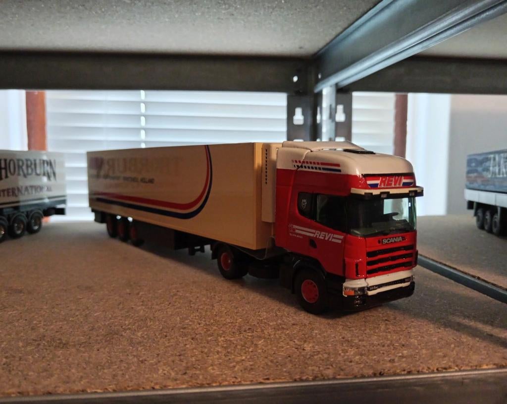 Scania 144 koeloplegger JP Vis Tekno, Hobby en Vrije tijd, Modelauto's | 1:50, Tekno, Nieuw, Tekno, Bus of Vrachtwagen