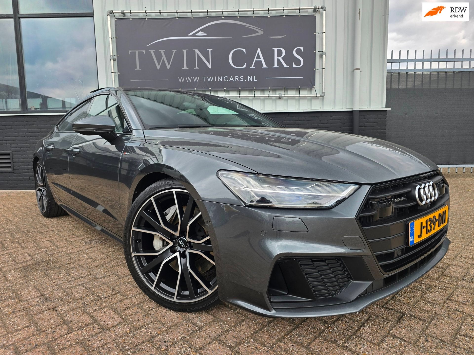 Audi A7 Sportback 55 TFSI quattro S-Line Pano Leder 360 B&O, Auto's, Gebruikt, 2995 cc, 2000 kg, Bedrijf