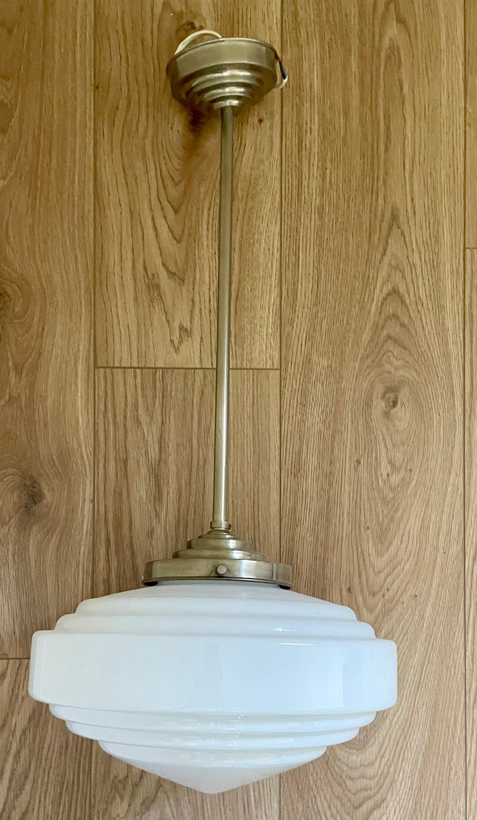 Design lamp melkglas, Ophalen, Zo goed als nieuw