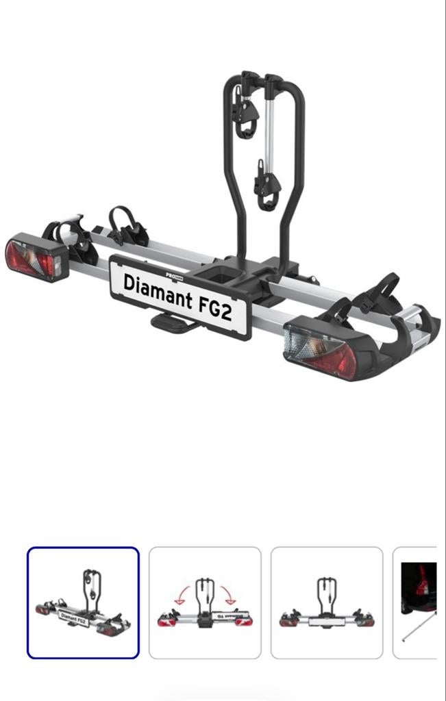 Gezocht: Pro User Diamant fietsendrager (gebruikt, goede sta, Gebruikt, Ophalen of Verzenden, 2 fietsen, Trekhaakdrager