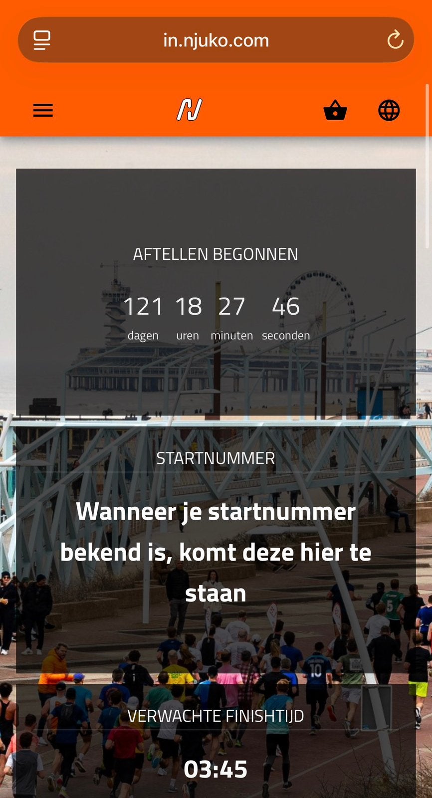 Startnummer NN Marathon The Hague, Eén persoon