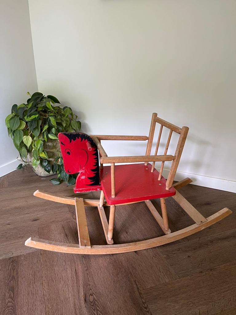 Hobbelpaard oud hout, Ophalen, Gebruikt