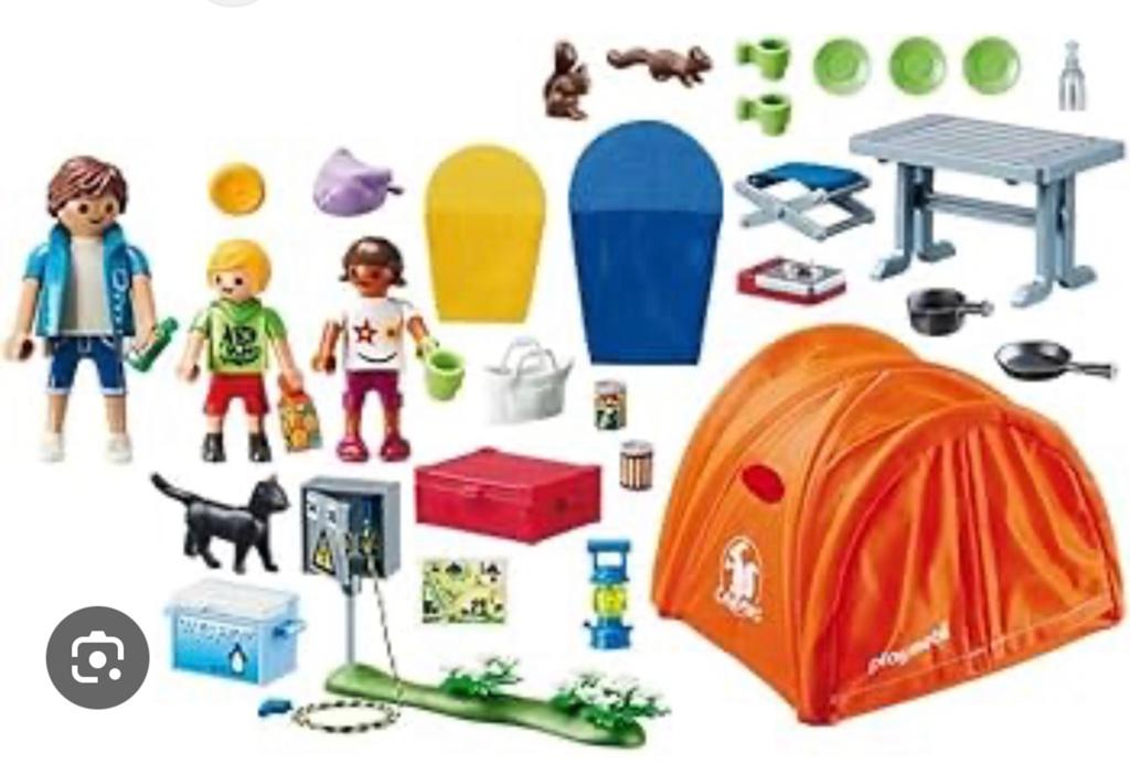 Playmobil 70089 Camping Set met Tent en Figuren, Ophalen, Zo goed als nieuw, Complete set