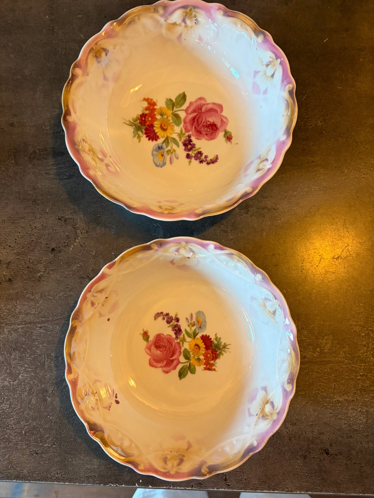 2 Brocante schalen - Franse sfeer, Ophalen of Verzenden