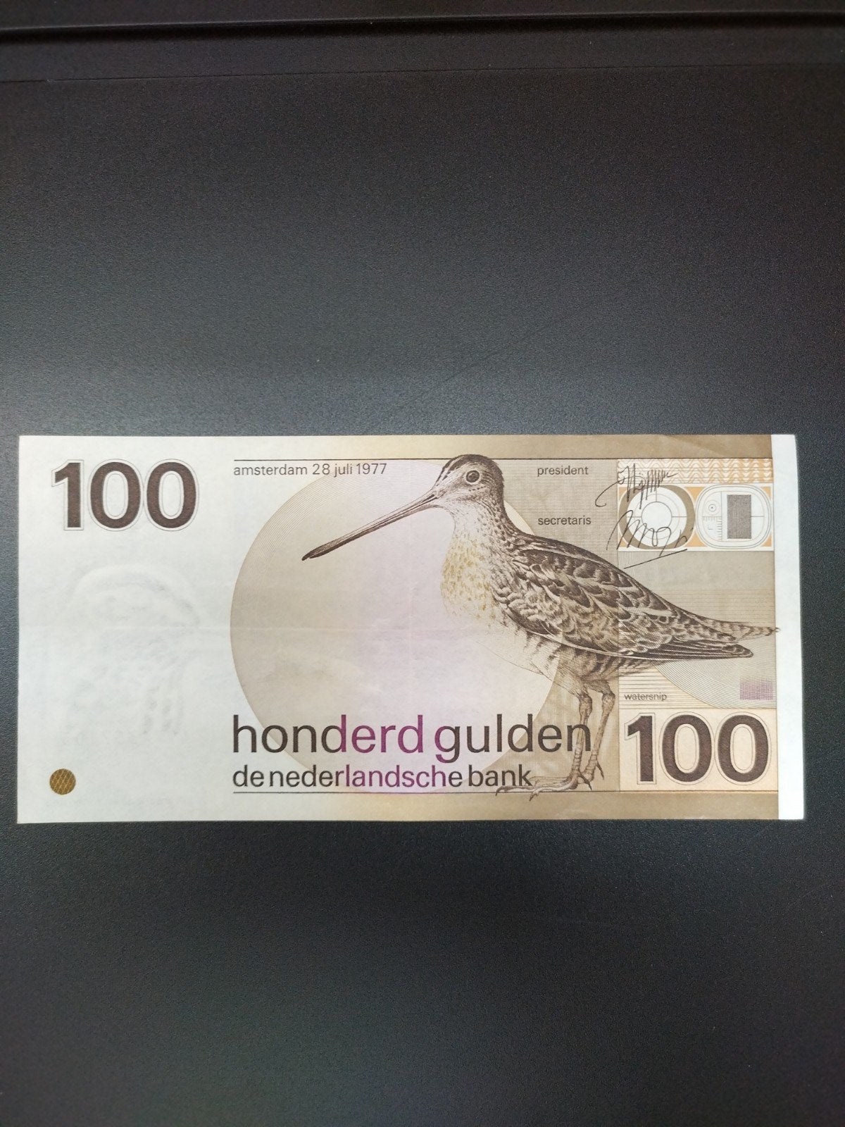 Prachtig 100 gulden biljet...doe een goed bod, Postzegels en Munten, Verzenden, 100 gulden
