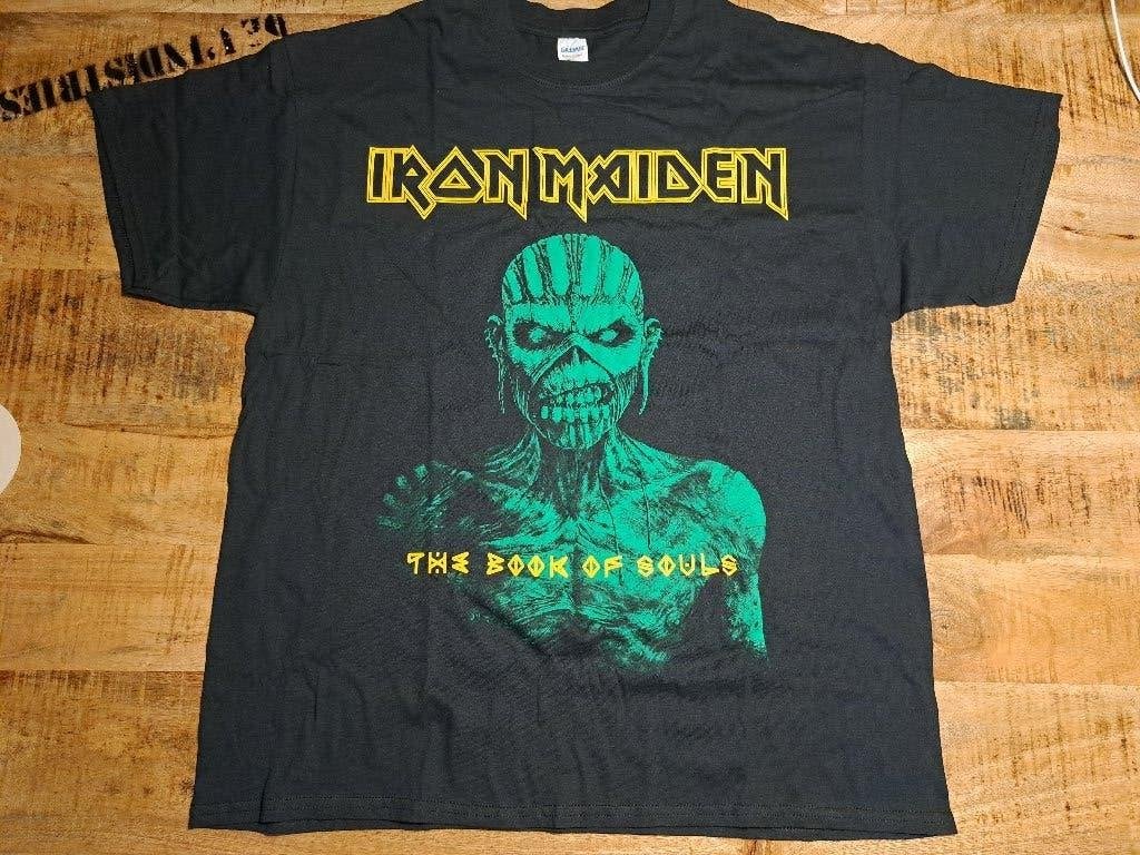 Iron Maiden, shirt: The Book of Souls (maat XL)., Ophalen of Verzenden, Zo goed als nieuw