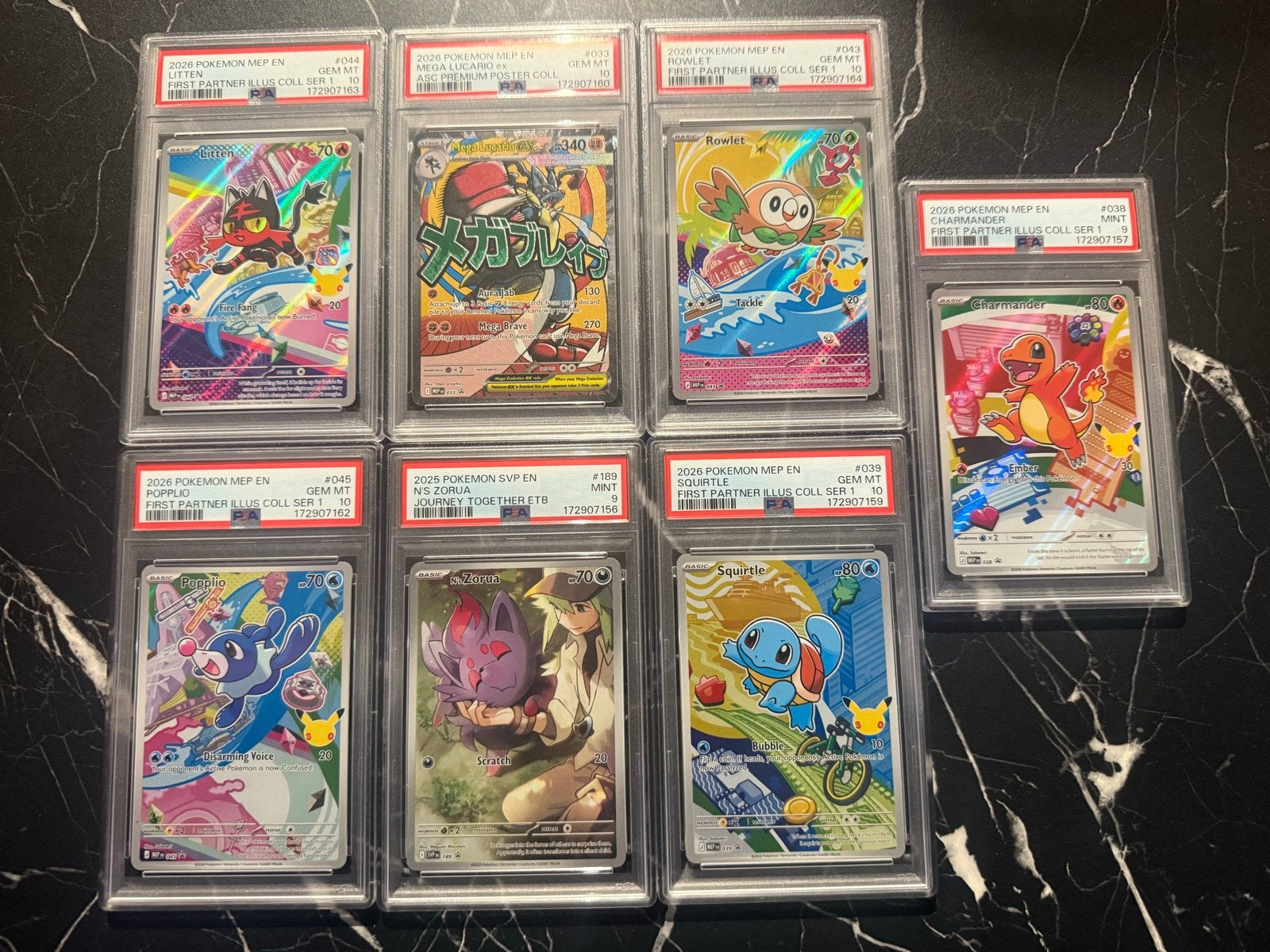 PSA Graded Pokémon Kaarten - Diverse Collectie, Ophalen, Zo goed als nieuw, Meerdere kaarten
