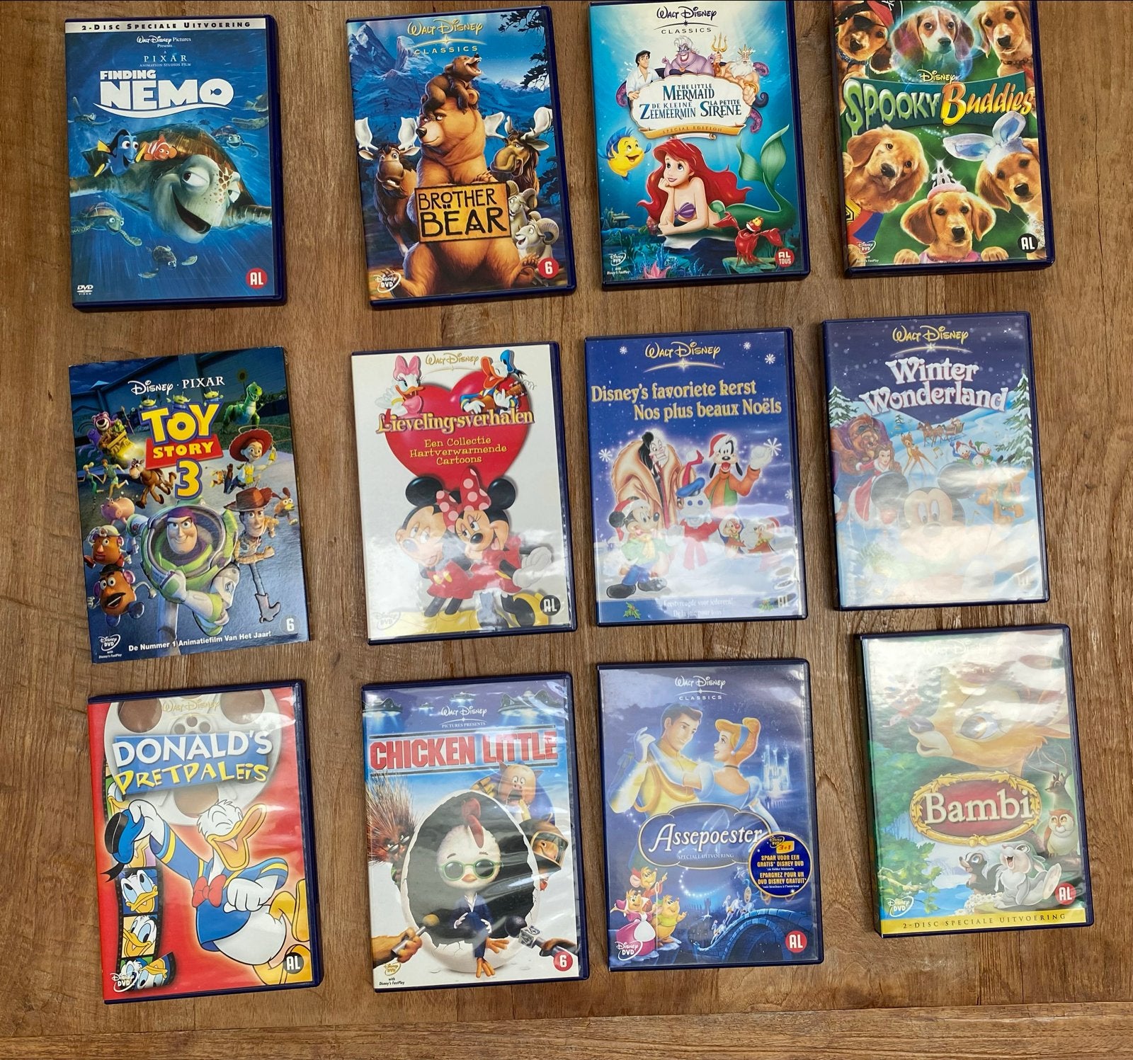 Grote collectie Disney en kinderfilms op DVD, Gebruikt, Animatie, Verzamelbox, Alle leeftijden