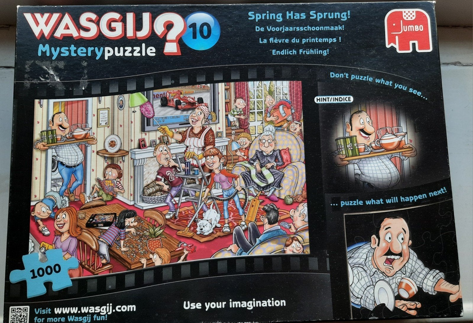 4 wasgij puzzels à 1000 stukjes, Ophalen of Verzenden, 500 t/m 1500 stukjes, Zo goed als nieuw, Legpuzzel