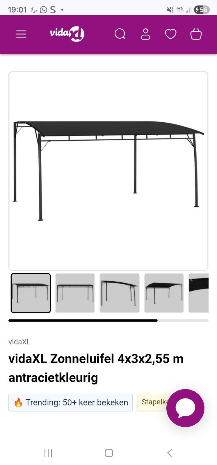Helemaal nieuw 4 x 3, Tuin en Terras, Ophalen, Nieuw, Minder dan 5 meter