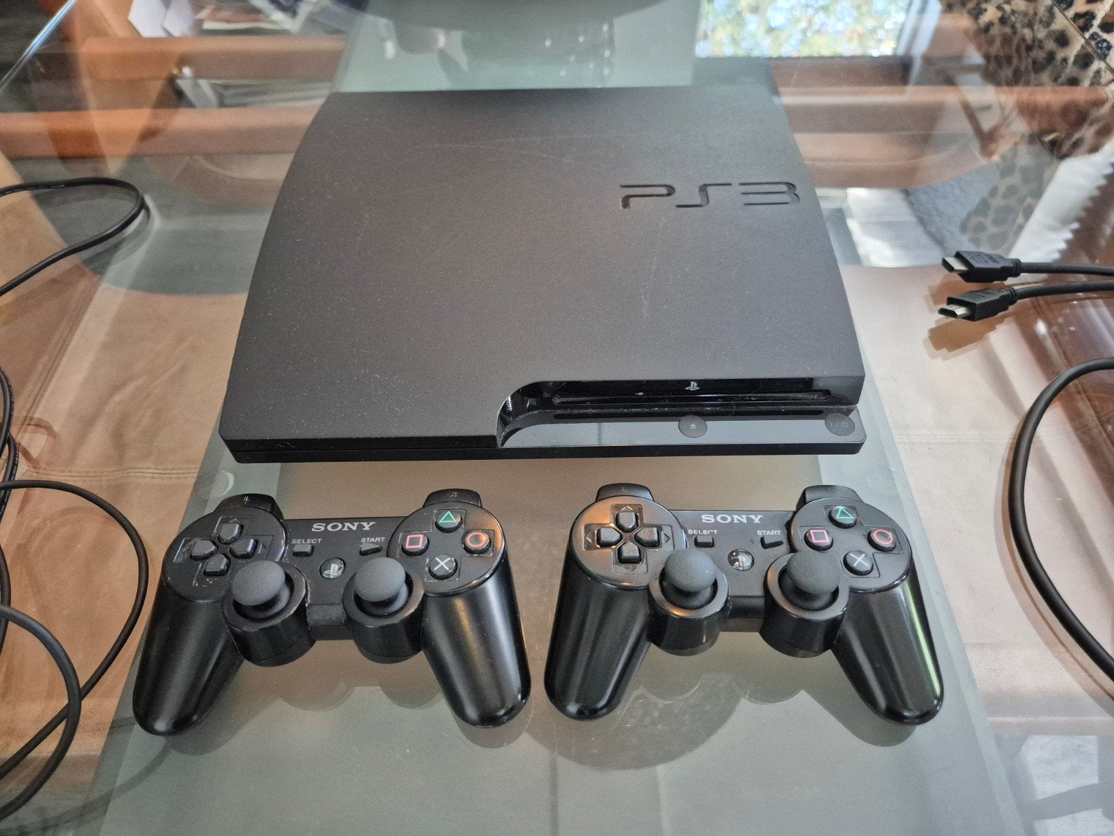 Sony PS3 Slim 160GB + 2 controllers + 8 games, Ophalen, Met 2 controllers, 160 GB, Slim