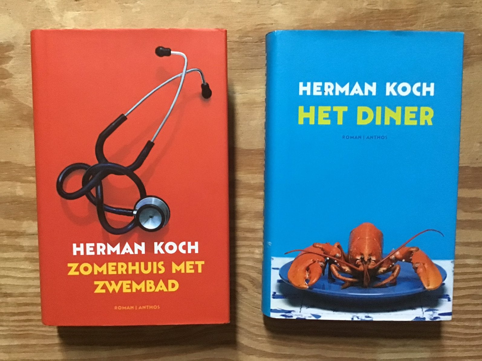 2 x Herman Koch. Het diner / zomerhuis met zwembad., Boeken, Detectives, Ophalen of Verzenden, Zo goed als nieuw