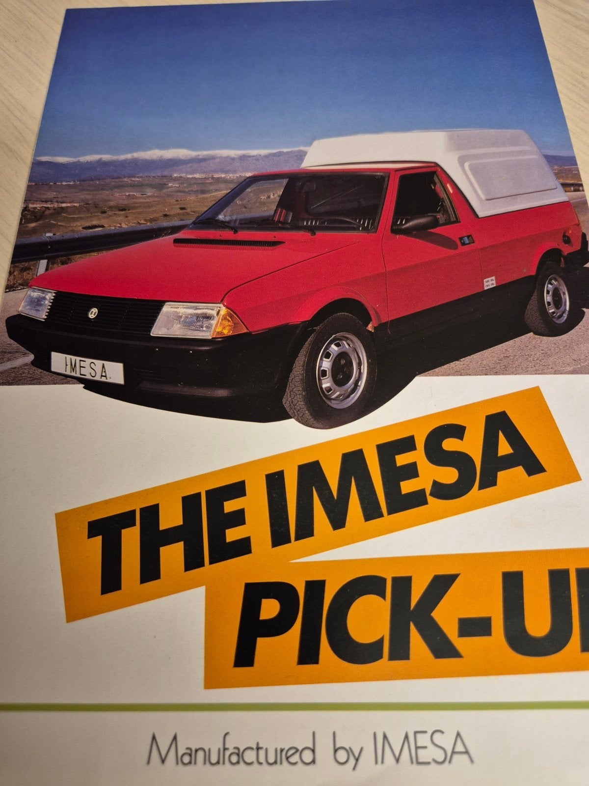 Jaren 80 Seat Ronda Imesa pick-up folder óók kleuren izgst, Ophalen of Verzenden, Zo goed als nieuw, Overige merken