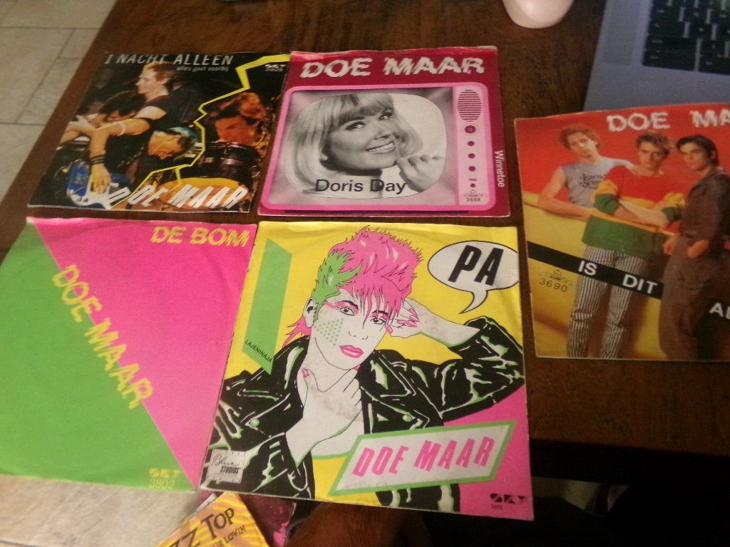 5 x Singles van Doe Maar - 1 Nacht Alleen / De Bom / Pa, Ophalen of Verzenden, Gebruikt, Nederlandstalig