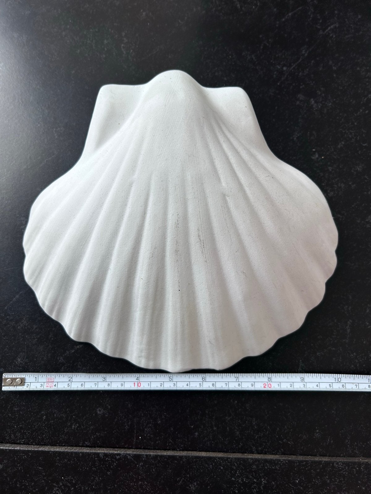 Decoratieve Aardewerk Schelp - Wit, Ophalen of Verzenden