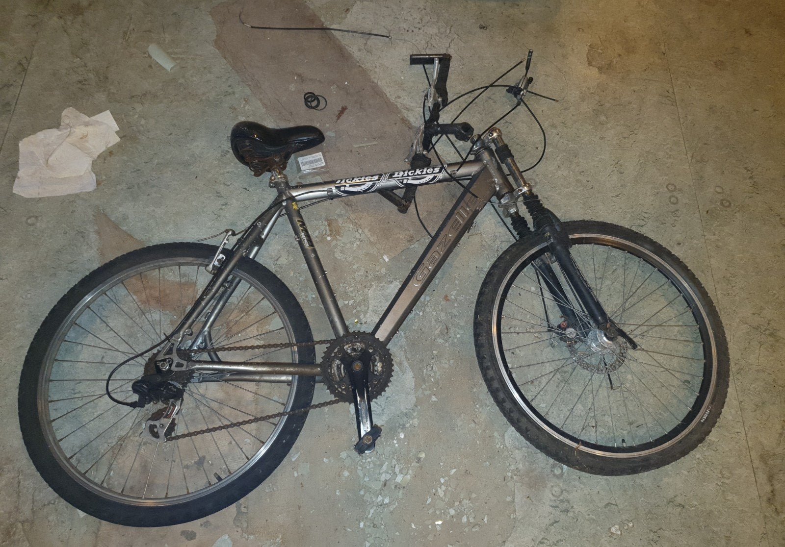 Gazelle MTB opknapper of voor onderdelen, Gebruikt, Hardtail, Heren, Ophalen of Verzenden