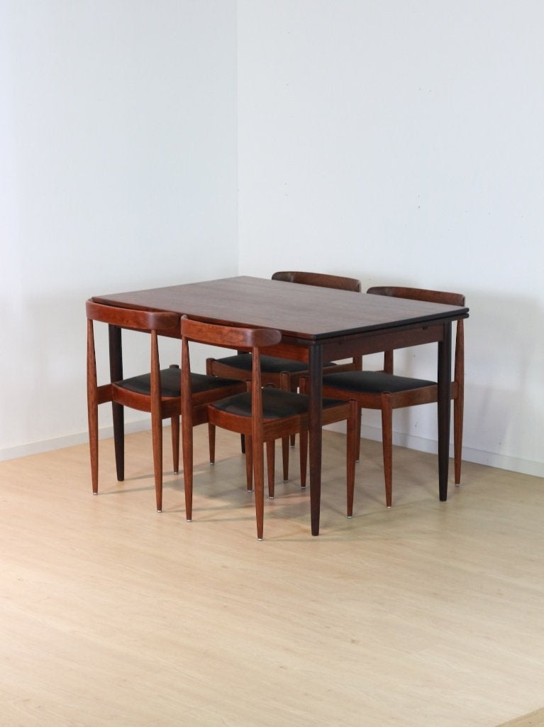 vintage Eettafel (uitschuifbaar) – Palissander, Ophalen